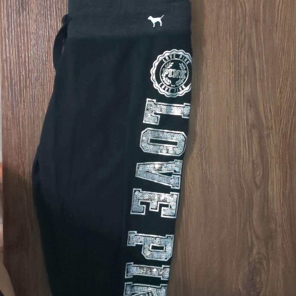 Pink Drawstring Leggings